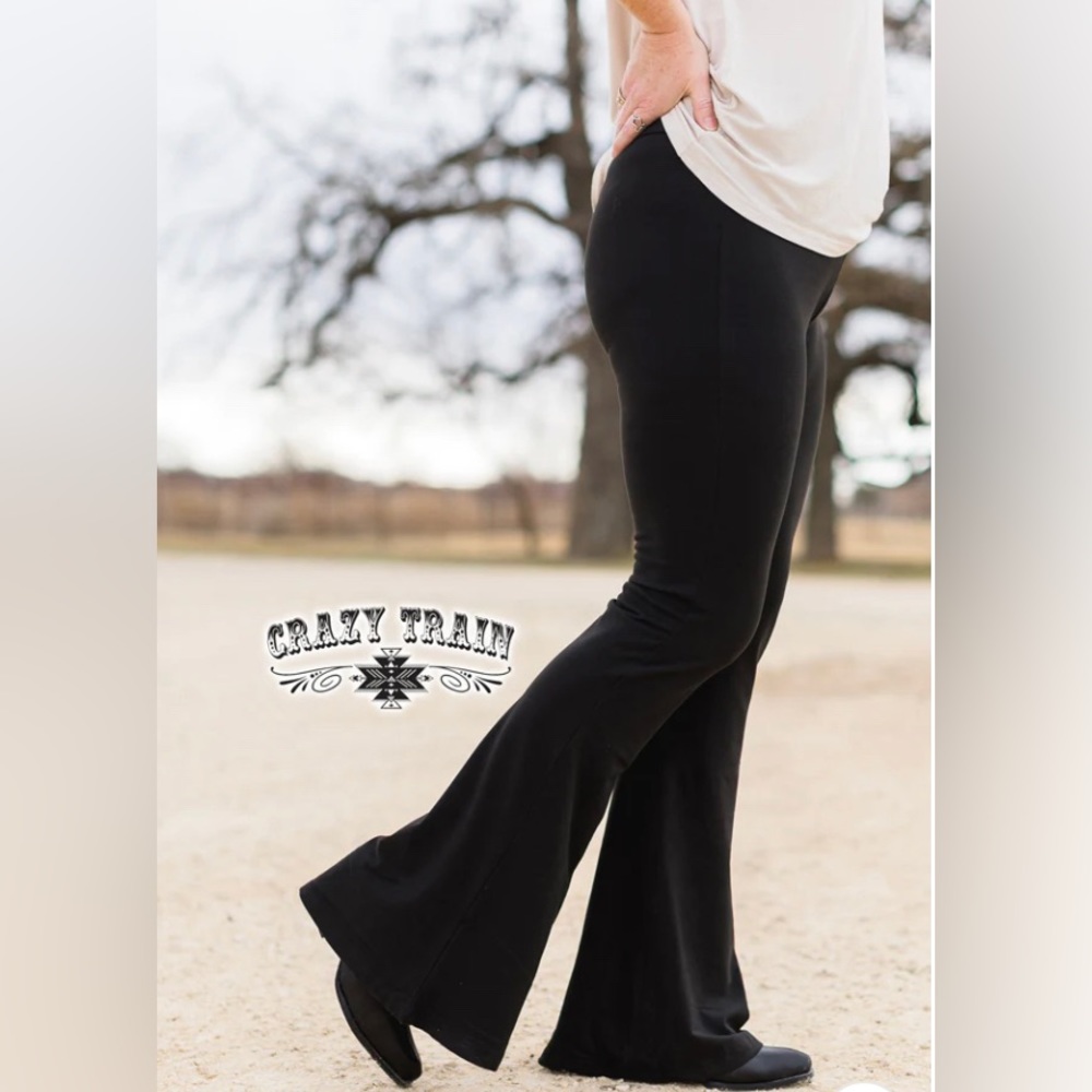 Crazy Train Black Belair Flares Burbank Basics